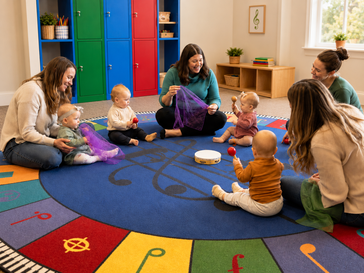 Babies and young children enjoying an Early Childhood Music class